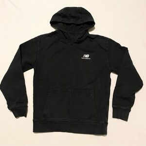 New Balance Men's Black Hoodie Sweater Small Pullover